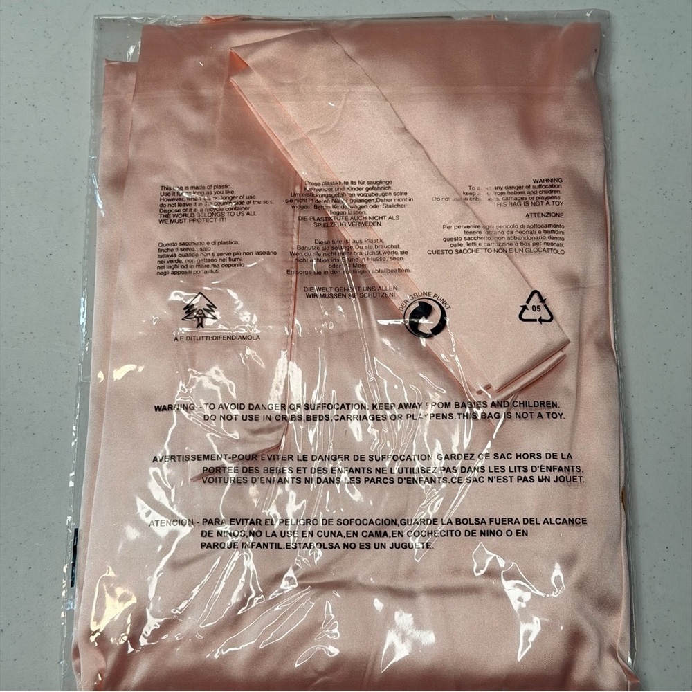 Pink Satin Bride Robe - Picture 2 of 3